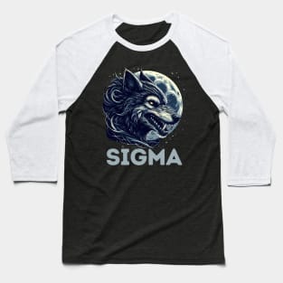 Sigma Lone Wolf Werewolf Sigma Male Teens Baseball T-Shirt